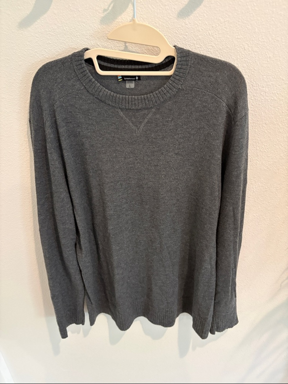 Smartwool Men’s Charcoal Crewneck Wool Sweater